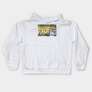 Yankee Stadium, Bronx, New York Art Watercolor Print Kids Hoodie